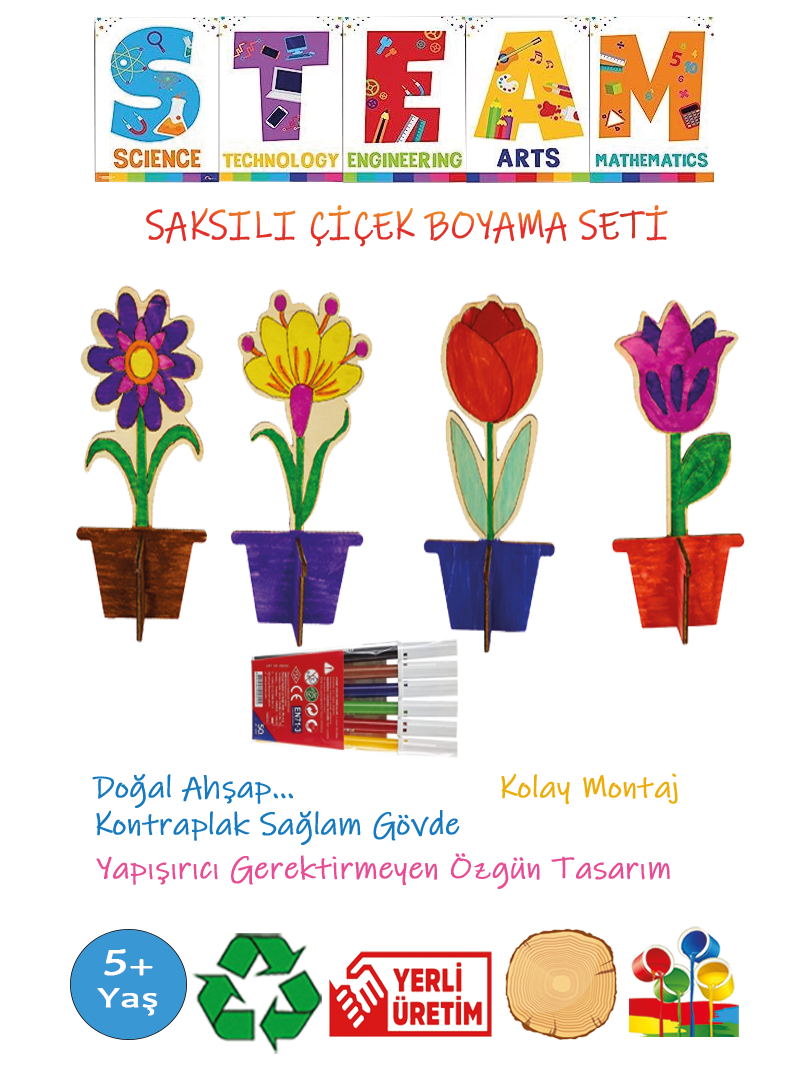 OBJE BOYAMA Saksı