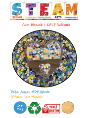 CAM MOZAİK -KALP ŞABLONU