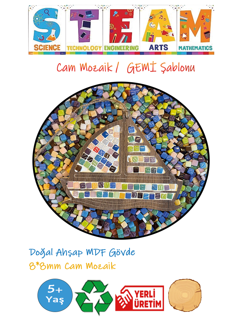 CAM MOZAİK -GEMİ ŞABLONU