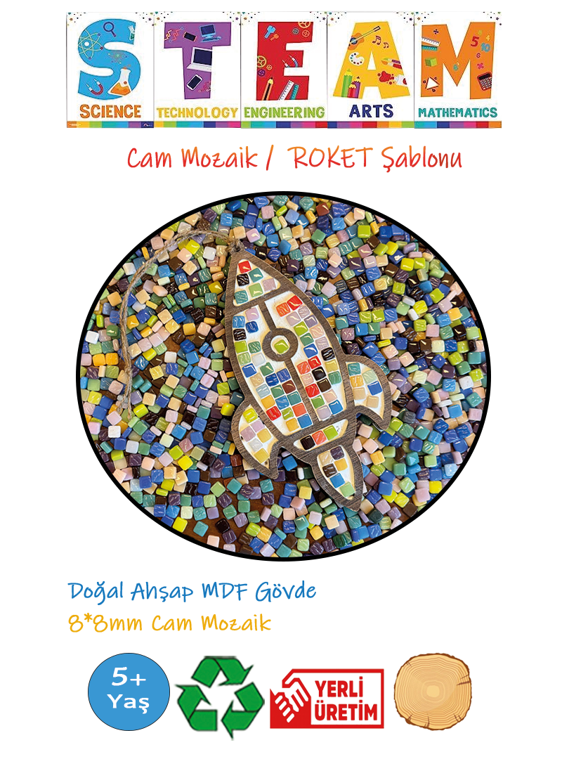 CAM MOZAİK -ROKET ŞABLONU