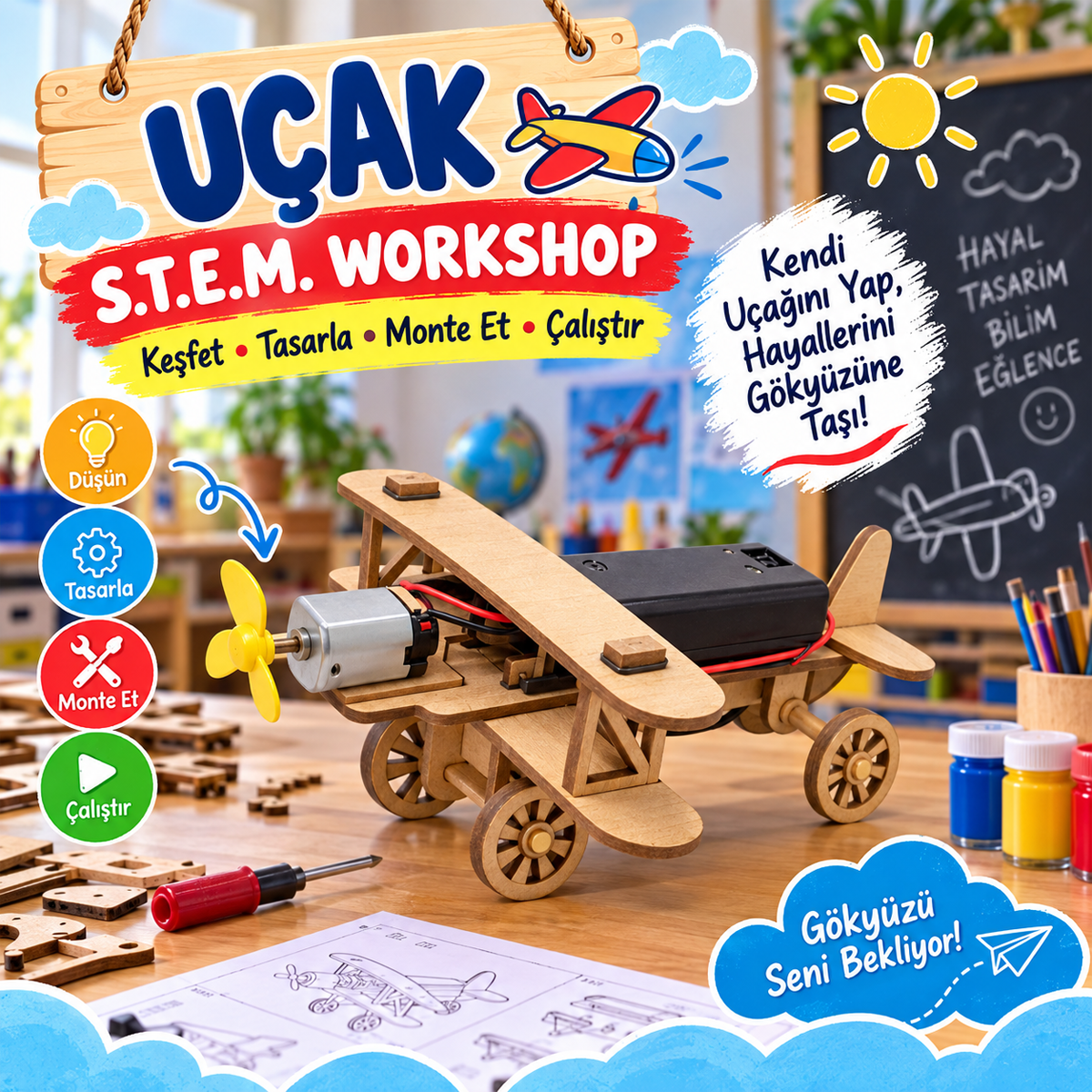 PIR PIR UÇAK -STEM Eğitim - Görsel 2