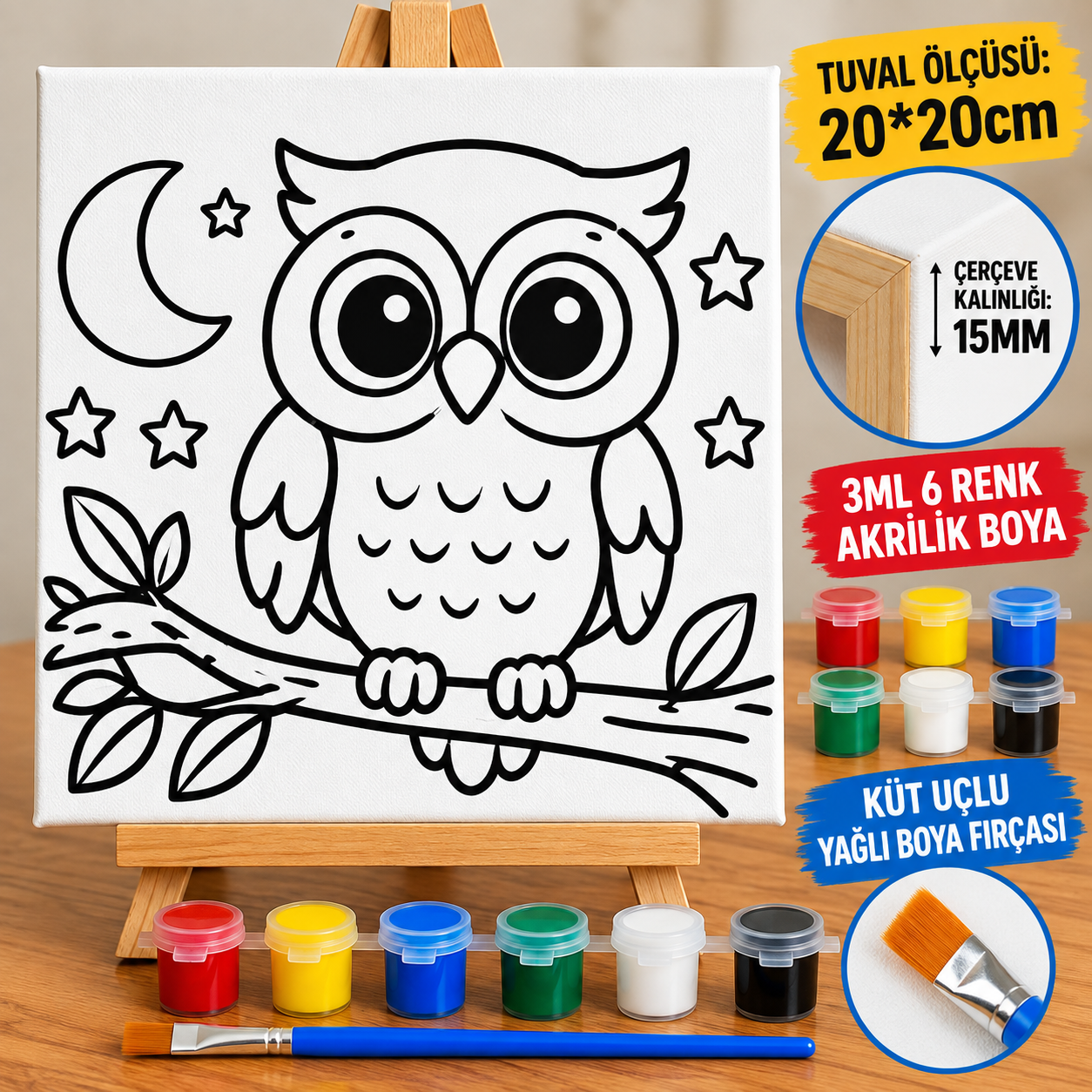BAYKUŞ TUVAL BOYAMA