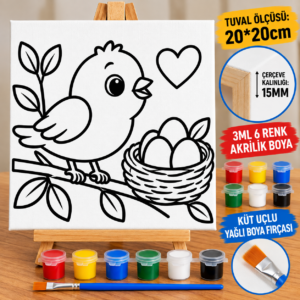 GÜVERCİN TUVAL BOYAMA