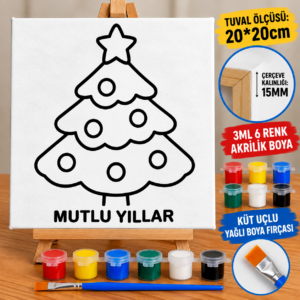 ÇAM AĞACI TUVAL BOYAMA