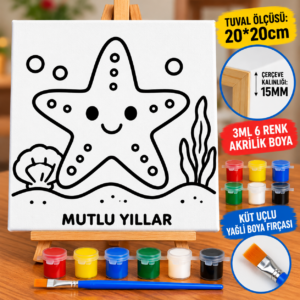 DENİZ YILDIZI TUVAL BOYAMA